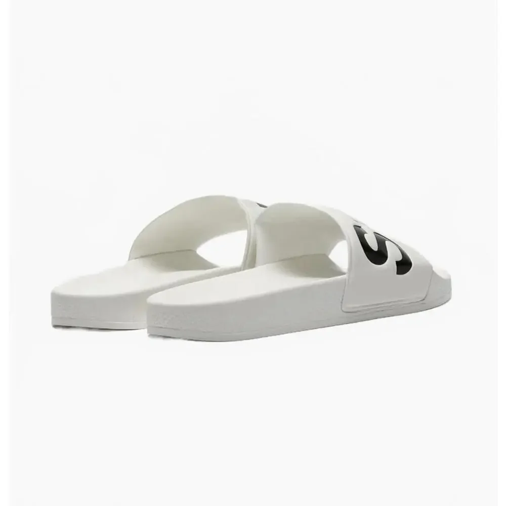 Superga 1908 Signature Pool Slide Sandals‎ White-Black Size 10(Medium)